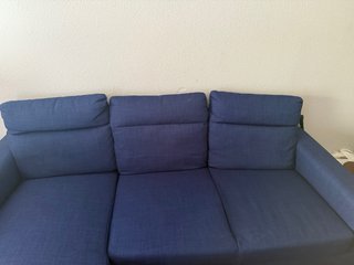 Sofá Chaise Longue Azul Ikea
