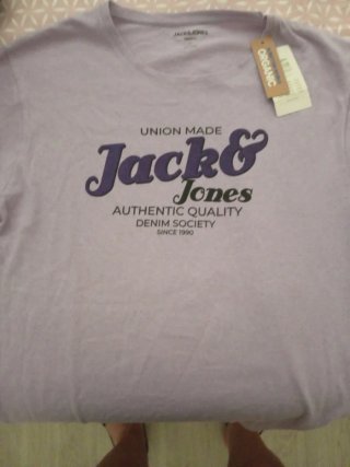 Camiseta Jack&Jones Talla XL Morada