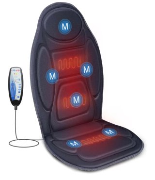 Asiento masaje/calor Snailax