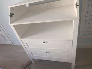 Mueble cambiador Ikea 2 cajones blanco