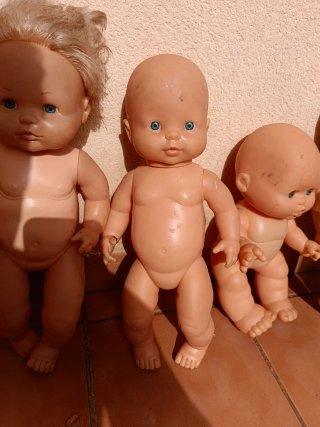 Lote de 5 muñecos bebé