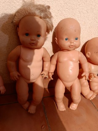 Lote de 5 muñecos bebé