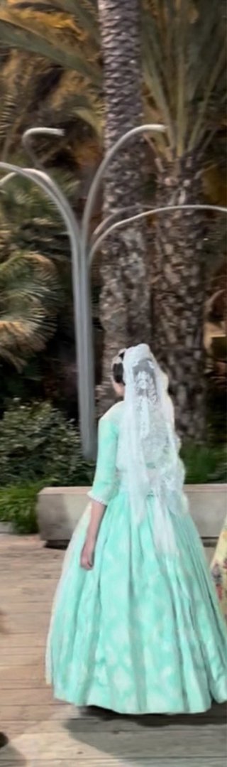 Traje de Fallera Aguamarina Nuevo