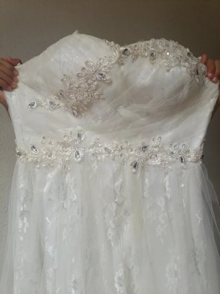 Traje de Novia Blanco con Corsé