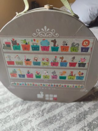Puzzle infantil ABC tren animales