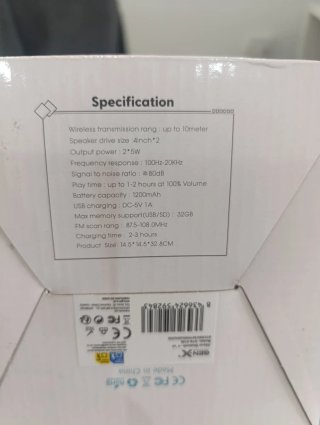 Altavoz Bluetooth Portátil con Micrófono
