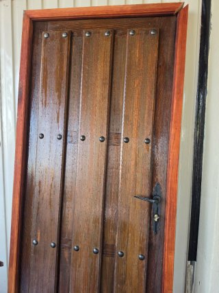 Puerta maciza roble