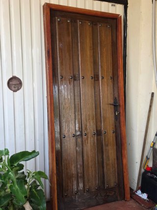 Puerta maciza roble