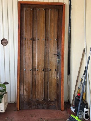 Puerta maciza roble