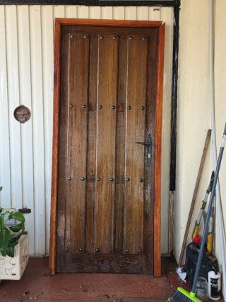 Puerta maciza roble