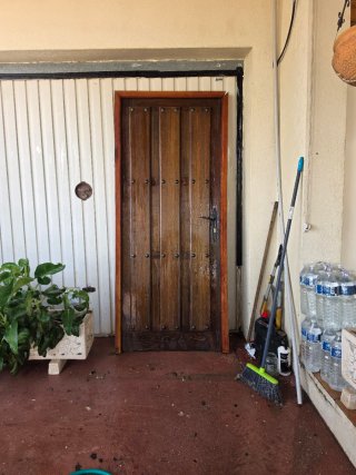 Puerta maciza roble