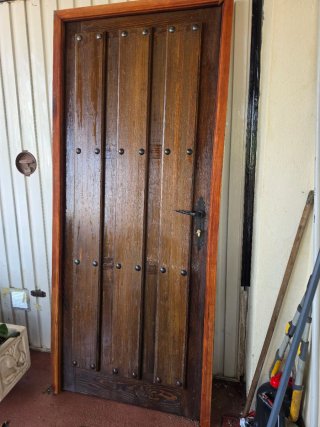 Puerta maciza roble