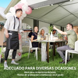 Carpa Fiesta 4x8m Jardín con Paredes