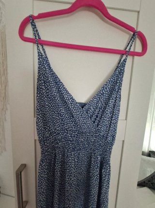 Vestido largo azul S/M
