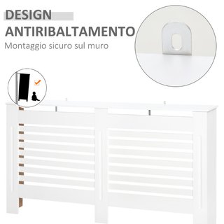 Copritermosifoni a Doghe con Ripiano Portaoggetti,