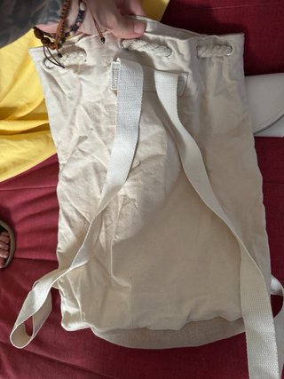 Set 4 borse pochette beige e bianche