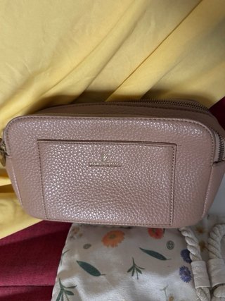 Set 4 borse pochette beige e bianche
