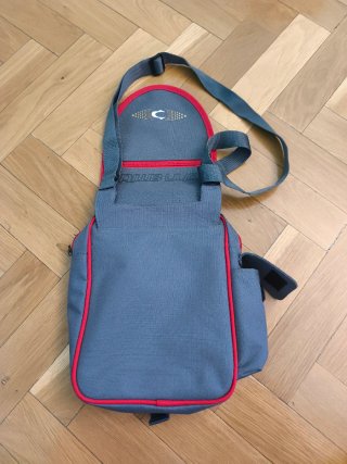 Bolso bandolera John Smith gris y rojo