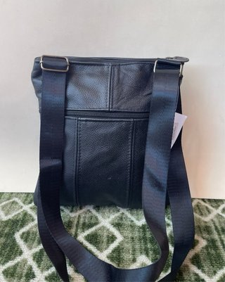 Borsello vera pelle nero