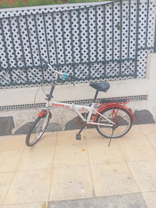 Bicicleta plegable YOGOICE blanca