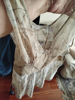 Blusa de gasa con estampado
