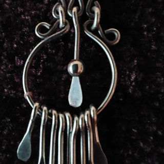 Pendientes largos plata de ley
