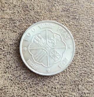 VARIANTE DEL 1. Moneda 100 pesetas de plata 1966