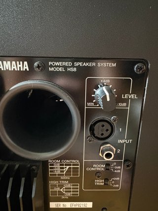 Monitores Yamaha HS8 (Pareja, con cables)