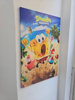 Quadro Spongebob 40x60 Cm Tessuto