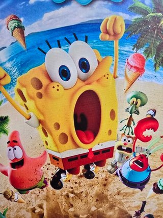 Quadro Spongebob 40x60 Cm Tessuto