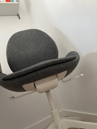 Silla de oficina IKEA HATTEFJÄLL gris