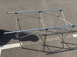 Mesa de camping aluminio Tectake 140x70