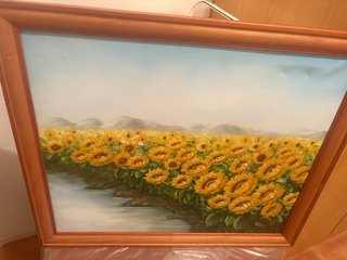 Cuadro de Girasoles en Lienzo Son dos cuadros