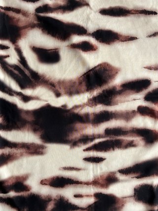 Vestido largo estampado animal print