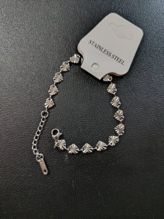 Pulsera Corazones Acero Inoxidable