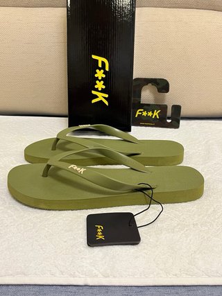 Ciabatte F**K verdi taglia 39/40