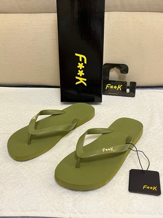 Ciabatte F**K verdi taglia 39/40