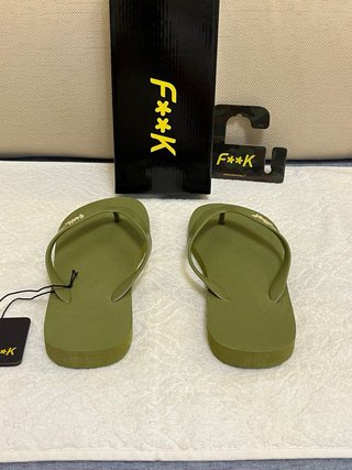 Ciabatte F**K verdi taglia 39/40