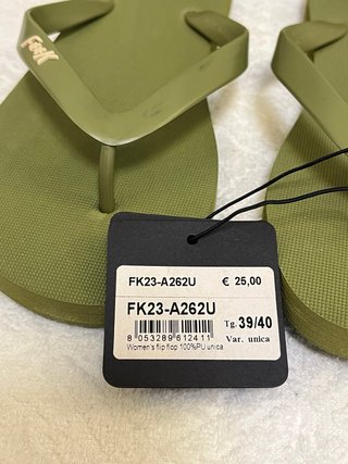 Ciabatte F**K verdi taglia 39/40
