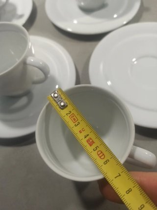 Tazas Bidasoa de porcelana blanca