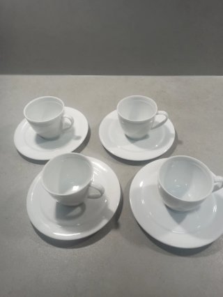 Tazas Bidasoa de porcelana blanca