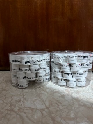 60 Wilson Pro Overgrips blancas tenis padel