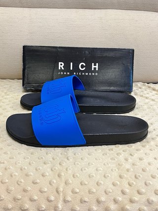 Ciabatte John Richmond Blu/Nero Tg 47