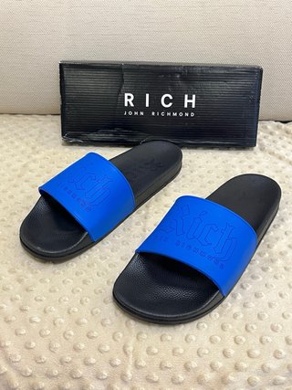 Ciabatte John Richmond Blu/Nero Tg 47