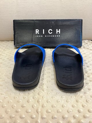 Ciabatte John Richmond Blu/Nero Tg 47