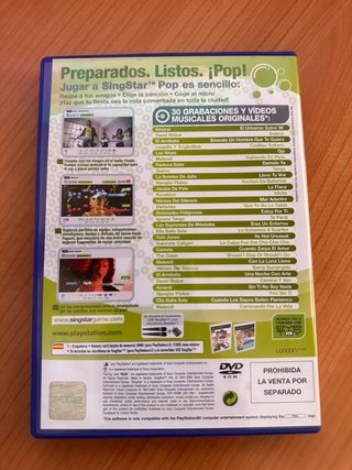 Singstar Pop PS2