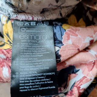 Pantaloni donna tre quarti floreali misto lino