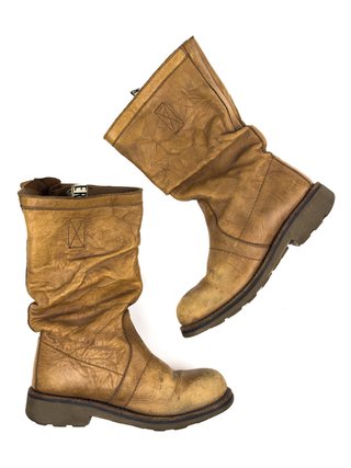 Bikkembergs Dirk Slouched Leather Ankle Boots