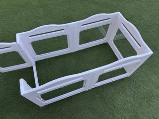 Parque plegable para perros blanco