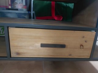 Mueble TV madera y metal